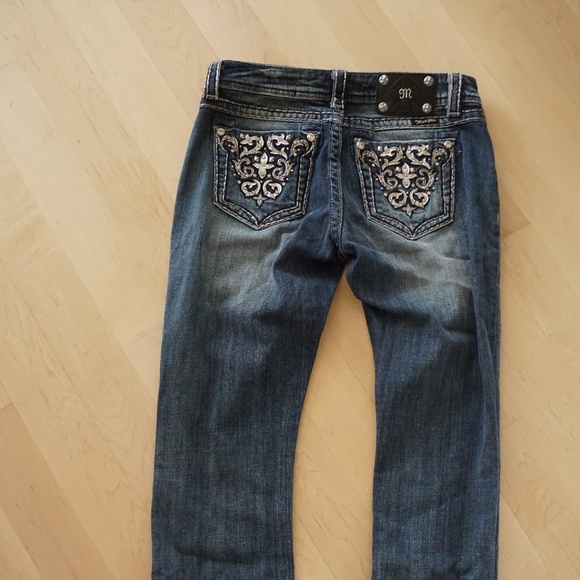 Miss Me Jeans Size 27 EUC Easy Boot Regular L - Picture 1 of 4